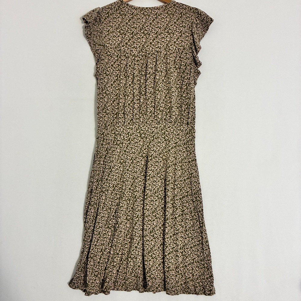 Boden Dress Womens 8L Floral Flutter Sleeve Ruffle Feminine Cottage Peasant Boho - Picture 6 of 10